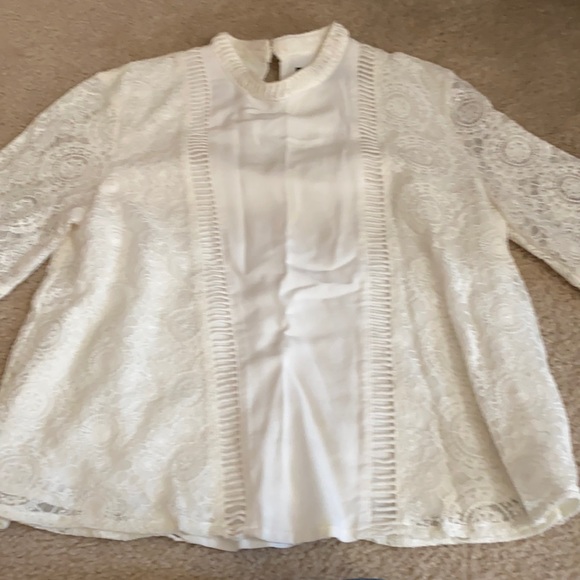 Small, long-sleeve, lace detailing by MinkPink - Picture 1 of 4